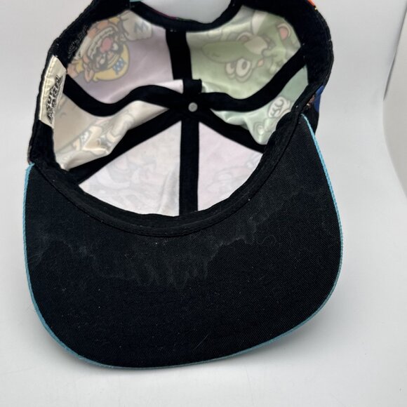 Super Mario Bros And Friends All Over Print Snapback Hat YOUTH GR58 - Picture 5 of 6